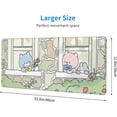 thumbnail image 2 of Kawaii Bears Mouse Pad - Blue and Pink Bears and Grey Rabbits Gaming Keyboard Pad, Large Anime Extended Non-Slip Rubber Base Desk Mat for Boys Girls Children (31.5"x11.8"), 2 of 6