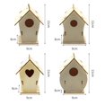 thumbnail image 4 of Kit de casita para pájaros de madera DIY timcorr 5 uds, 4 of 8