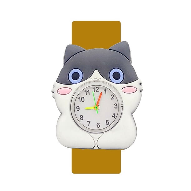 Reloj de flamenco de dibujos animados para niños, relojes para niños y niñas, reloj para estudiantes, Panda 3D/búho/zorro, Animal, juguete para bebés, regalo de fiesta de cumpleaños para niños Gao Jinjia LED