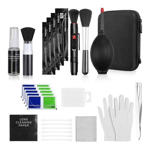 Professional DSLR Camera Cleaning Kit with Cleaning Swabs Microfiber Cloth