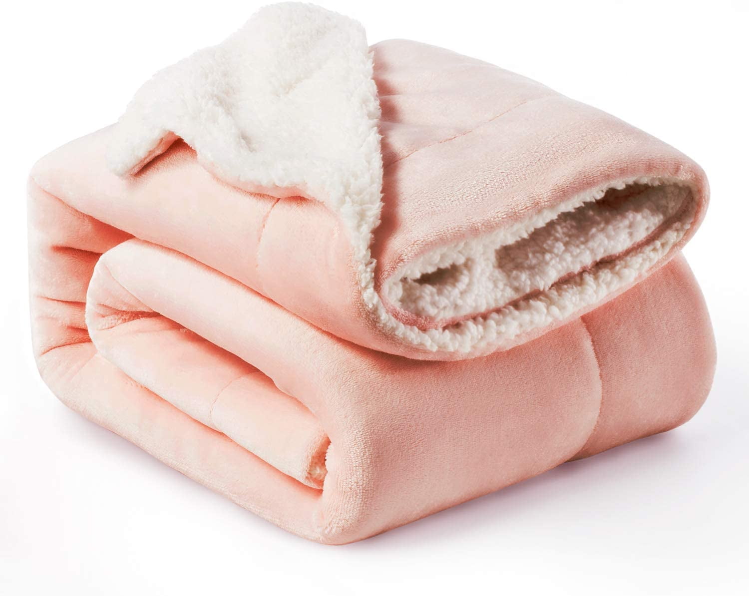 Bedsure Sherpa Fleece Blanket Twin Size Dusty Pink Plush Blanket Fuzzy Soft Blanket Microfiber Walmartcom Walmartcom