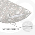 thumbnail image 3 of Daiia Rabbit And Heart Bedding Waterproof Pillow Protector Zippered Queen – Bed Bug Proof Pillow Encasement-14"x20", 3 of 6