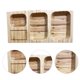thumbnail image 2 of Tablero de talla de madera del bloque de carnicero del hogar con los accesorios de la cocina de los contenedores, 2 of 5