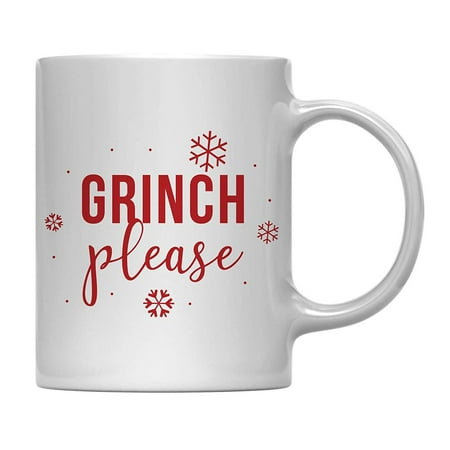 - Andaz Press 11oz. Funny Christmas Coffee Mug Gag Gift, Grinch Please, 1-Pack, Bitch Please Theme for Her