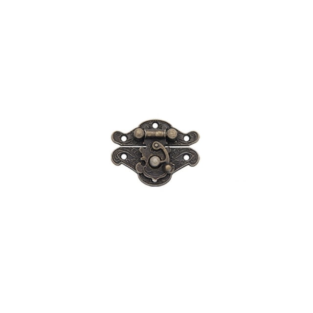 Goodhd Antique Vintage Retro Notebook Suitcase Wooden Jewelry Box Latch Hasp Lock Catch