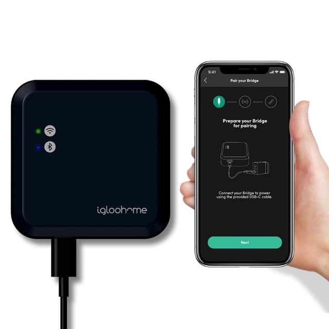 El puente WiFi igloohome controla tus cerraduras de forma remota en cualquier lugar y en cualquier momento.