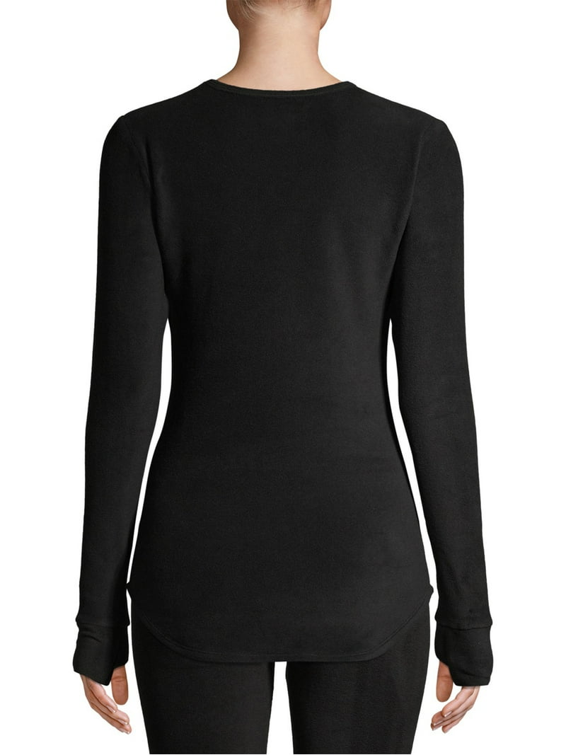 ClimateRight by Cuddl Duds Women's Warm Stretch Fleece Long Sleeve