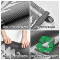 thumbnail image 3 of SIXHOME 8x10 Feet Waterproof Outdoor Rug - Reversible Gray Plastic Patio Mat, Non-Slip Durable Moroccan Geometric Design for Camping, RV, Balcony, Porch, Picnic, 3 of 7