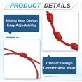 thumbnail image 3 of 10 Pcs Adjustable Cord Bracelet String, 7 Knot Good Luck Handmade Braided String Protection for Women DIY Wrist Jewelry Making, 13-26cm Long, 3 of 5