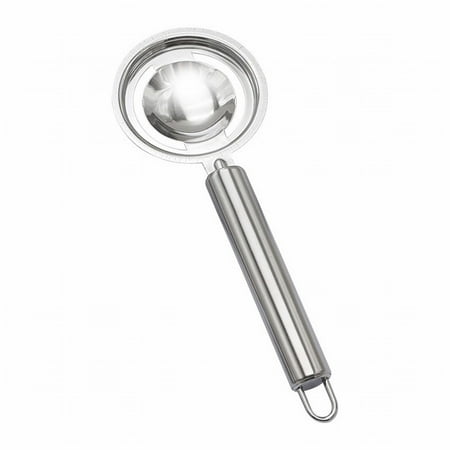 

JPGIF Kitchen Supplies Egg Separator Stainless Steel Kitchen Gadget Egg Yolk Separator Stainless Steel 430 Egg White Separator Egg Separator Kitchen Tools Practical Baking Tools