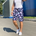 thumbnail image 6 of Sikiie Skull crystal flower Mens Pajama Shorts, Lightweight Lounge Pant with Pockets Soft Sleep Pj Shorts for MenMedium, 6 of 6