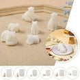 thumbnail image 3 of 3D Polar Bear Silicone Mold Mini Size Cute Bear Silicone Candle Mold Cake Decor^ R5E4, 3 of 9