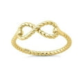 thumbnail image 3 of 925 Sterling Silver Platinum Plated Infinity Gold Plated Women Valentines Day Gifts Ring, 3 of 4
