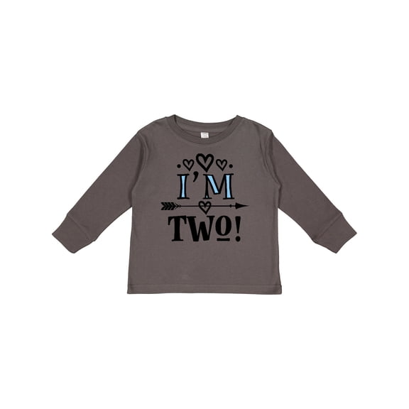 Inktastic 2nd Birthday 2 Year Old Arrow Boys or Girls Long Sleeve Toddler T-Shirt