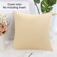 thumbnail image 5 of PiccoCasa 18"x18" Spandex Sofa Cushion Cover Decorative Throw Pillowcase, Beige, 5 of 7