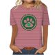 thumbnail image 1 of Camisetas Casuales de Mujer Nueva Moda Impresa Cuello Tripulado Manga Corta, Top Ligero para Diario Y Fiesta, 1 of 4