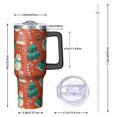 thumbnail image 2 of Christmas 40oz Tumbler– Stainless Steel Insulated Tumbler with Handle and Straw, Large Capacity Travel Cup for Hot & Cold Drinks, 2 of 7
