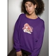 thumbnail image 2 of Anime Girl Tsundere Look Sweatshirt Women -Image by Shutterstock, Female Medium, 2 of 4