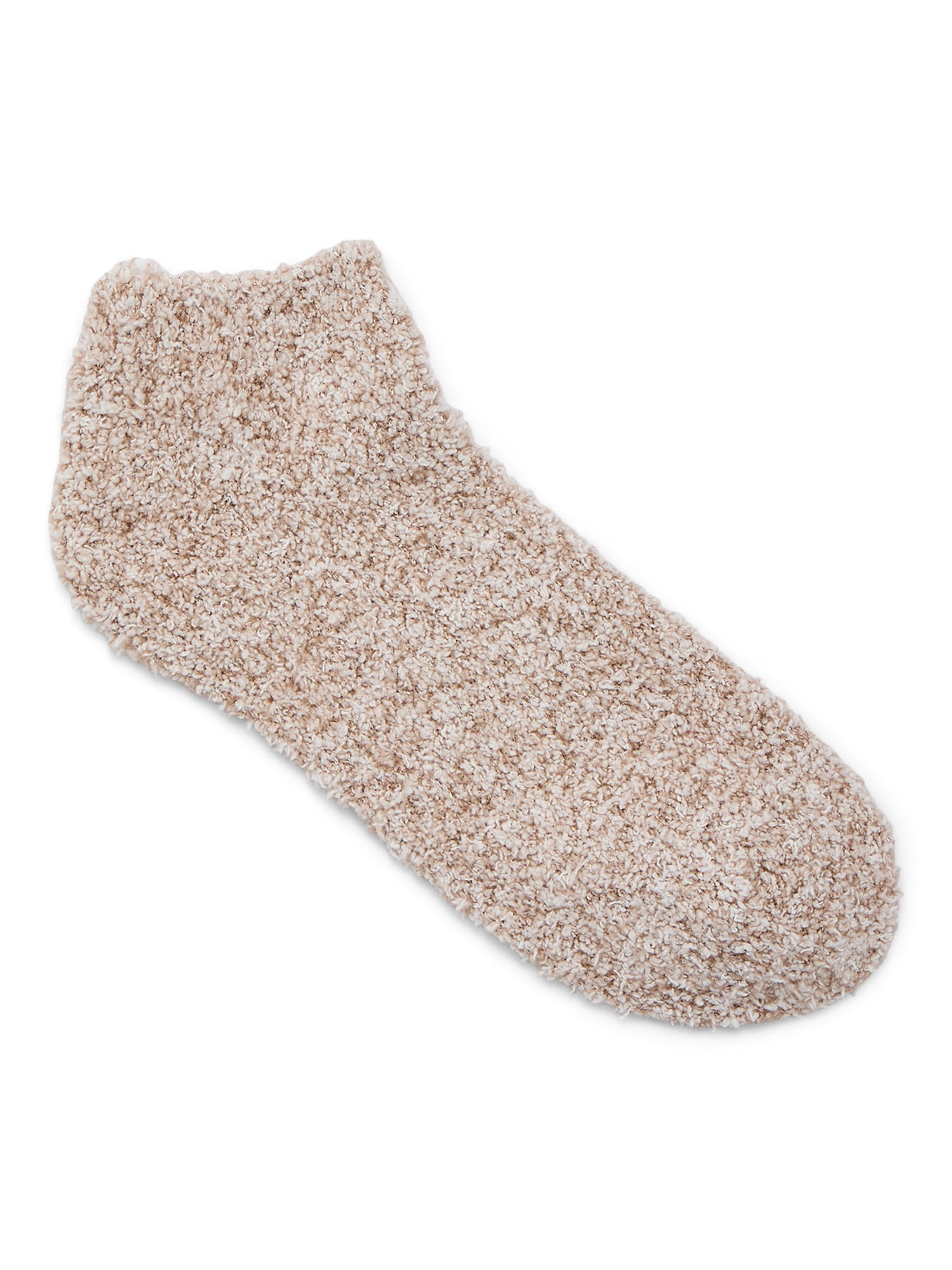 Joyspun Women's Double Layer Low Cut Lounge Socks, 3 Pack, Shoe Sizes 4-10