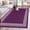 Purple, variant on Round Rugs 5Ft, Sky Blue Retro Greek Key Round Area Rug Washable Indoor Throw Carpet, Geometric Greece Ancient Farmhouse Soft Non Slip Circle Rug for Cabinet Bathroom Home Decor Aesthetic