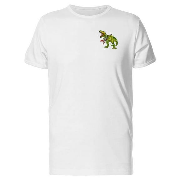 T Rex Playing Guitar Tee Men's -Image by Shutterstock