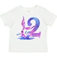 thumbnail image 3 of Inktastic 2nd Birthday Mermaid Tail Boys or Girls Toddler T-Shirt, 3 of 5
