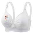 thumbnail image 5 of Wiyuqeen Bras for Women No Underwire Supportive Everyday Bras Plus Size Full Coverage Push Up Bralettes with Love Print, 5 of 5
