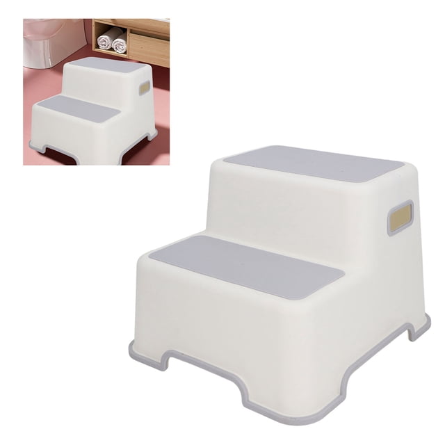 Taburete Con Escalón Para Niños Pequeños, Taburete Multifuncional Para Bebés De 2 Escalones Para Cocina Y Dormitorio