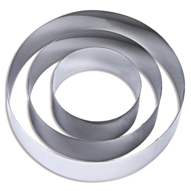 4/6/8 Inch Cake Mold Stainless Steel Baking Tool Cake Ring Set Biscuit Cutter English Muffin Ring DIY Tart Ring