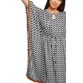 thumbnail image 4 of Moomaya Robe Courte de Caftan de Plage, Robe de Couverture Imprimée, Kaftan pour Femmes, Tenue de Plage, Couverture, 4 of 4