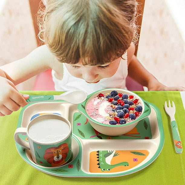 Ensemble assiette, bol et gobelet en relief pour enfants PAW