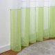 thumbnail image 5 of Floral Sheer Curtains Voile Embroidery Tab Top Window Panels for Bedroom Living Room Decoration 2 Panels, Green, W140cm x H225cm, 5 of 5