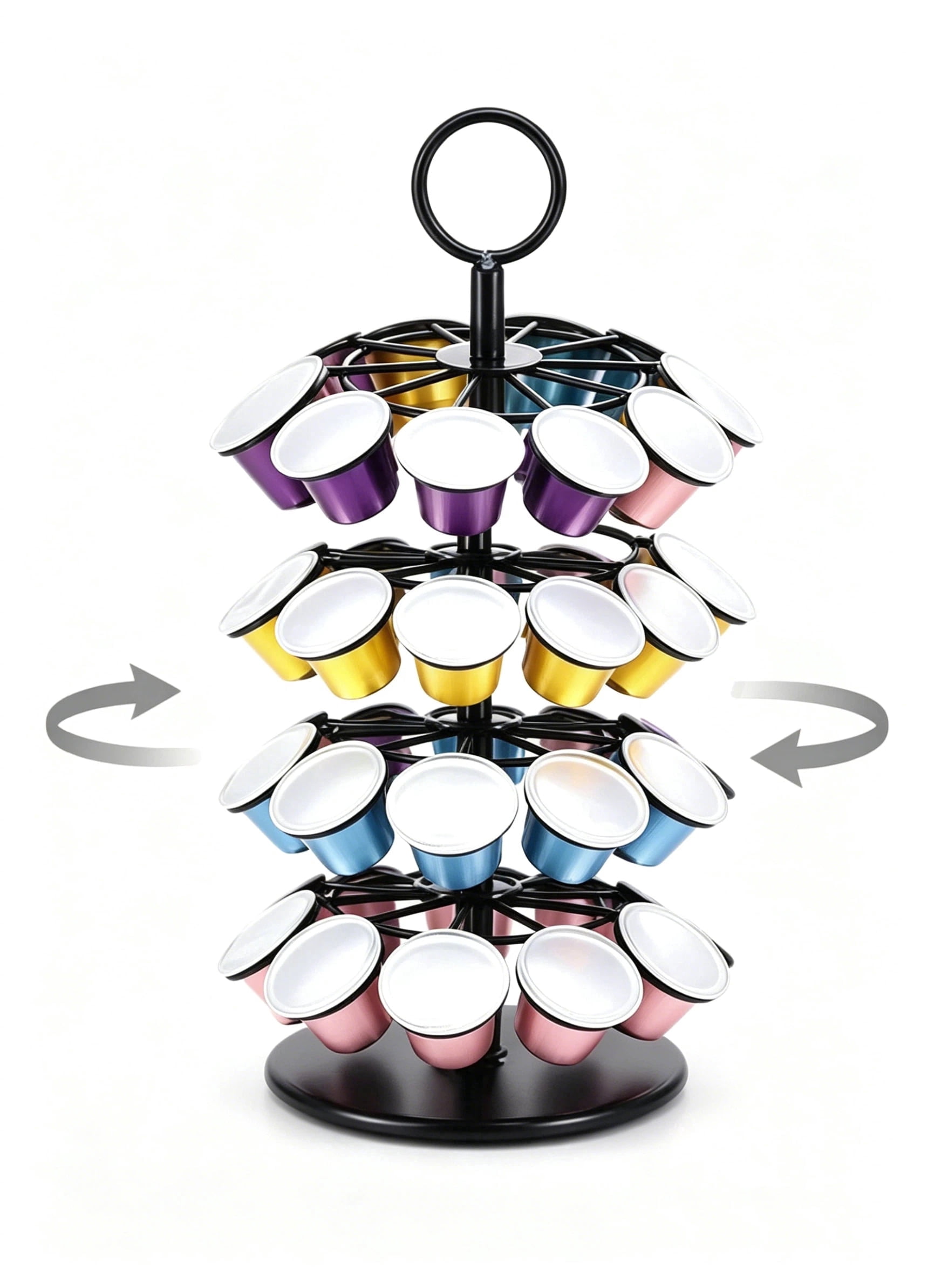 Mind Reader 35 Capacity Rotating Metal Carousel Coffee Pod Holder