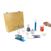 Complete Sixteen Piece Starter Chemistry Labware Set with a Wood Case
