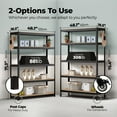 thumbnail image 2 of HOMEDANT House 5-Tier Metal Boltless Rolling Cart Shelf Rack Casters Heavy Duty Wheel Shelving Unit Adjustable Utility Storage Shelves Organizer Shelf Kitchen Garage 48.1" W x 18.5" D x 75.4" H, 2 of 19