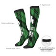 thumbnail image 4 of Bingfone St Patrick's day Print Compression Socks for Women and Men Long Socks for Running Athletic Cycling Nurse, 4 of 6