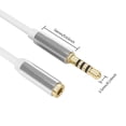 thumbnail image 2 of Cateissary Cable auxiliar de 3 metros, Cable de extensión de Audio de 3,5mm, Cable de auriculares a para altavoz de coche, Cable de teléfono Cables de audio/vídeo blanco, 2 of 6
