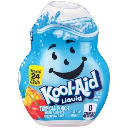 Blend Tropical Punch Flavor - (12 Pack) Kool-Aid Tropical Punch Liquid Drink Mix, 1.62 fl oz Bottle