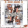thumbnail image 5 of Christmas Horse Theme Mailbox Cover Magnetic, Xmas Horse Post Letter Box Wraps Magnetic for Winter Holiday Wild Animals Baby Shower Birthday Home School Garden Yard Outdoor Decor, 5 of 6