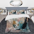 thumbnail image 2 of Designart "Delicate Brushstrokes Abstract V" Abstract Bedding Covert Set - Abstract Painting Cream Abstract Bed Set With 2 Shams, 2 of 6