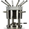 thumbnail image 3 of Swissmar Arosa 1 Quart Stainless Steel Fondue Pot Set with Temperature Control, 6 Forks, 1 Burner, 1 Stand, 3 of 4