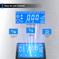thumbnail image 5 of Coolake 450lbs/24h Commercial Air Cooled Ice Maker Machine with 130lbs, Cube Ice, Doe/ETL, 5 of 8