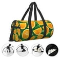 thumbnail image 5 of Easygdp Orange Travel Bag, Camping, Weekend, Carry On Overnight Duffel Bag with Shoulder Strap, 5 of 8
