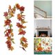 thumbnail image 4 of Halloween Maple Garland Thanksgiving Autumn Artificial Autumn Maple Garland Hanging Maple Vine 2 Pi, 4 of 5