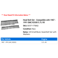 thumbnail image 2 of Head Bolt Set - Compatible with 1987 - 1991 GMC R3500 5.7L V8 1988 1989 1990, 2 of 2