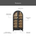 thumbnail image 6 of Better Homes & Gardens Juliet Arch Accent Cabinet, Black Finish, 6 of 7
