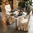 thumbnail image 5 of Christmas Tablecloth With 1 Chair Covers Waterproof Stain Polyester Dining Table Cover And Elastic Chair Slipcovers Holiday Party Decor With Snowflake, 5 of 6