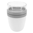 thumbnail image 3 of Contenedor de almuerzo portátil, taza, tarro de comida, tazón de conservación de viaje, taza de conservación para Picnic, color blanco, 3 of 5