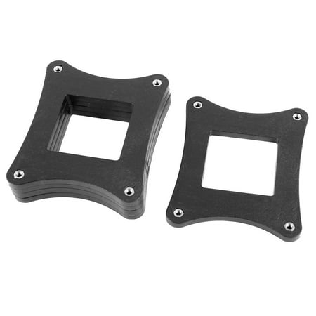 Unique Bargains PC CPU Socket Mainboard Heatsink Assembly Plastic Bracket Backplate Black 5 Pcs