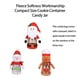 thumbnail image 3 of Colgante de Navidad, soporte para regalo, bolsa de regalo, cesta, adorno de supermercado, contenedor de galletas de tamaño compacto, tarro de Kits de decoración para fiestas Forma de muñeco de nieve Ounissouiy HA069774-02, 3 of 6